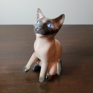 Bing & Grondahl B&G Vintage Porcelain Siamese Cat Statue